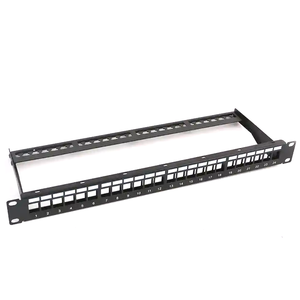 XXD工厂原始设备制造商24 48端口配线架19英寸金属哑光UTP FTP rj45 6类5e类空白配线架 - Product Image 2