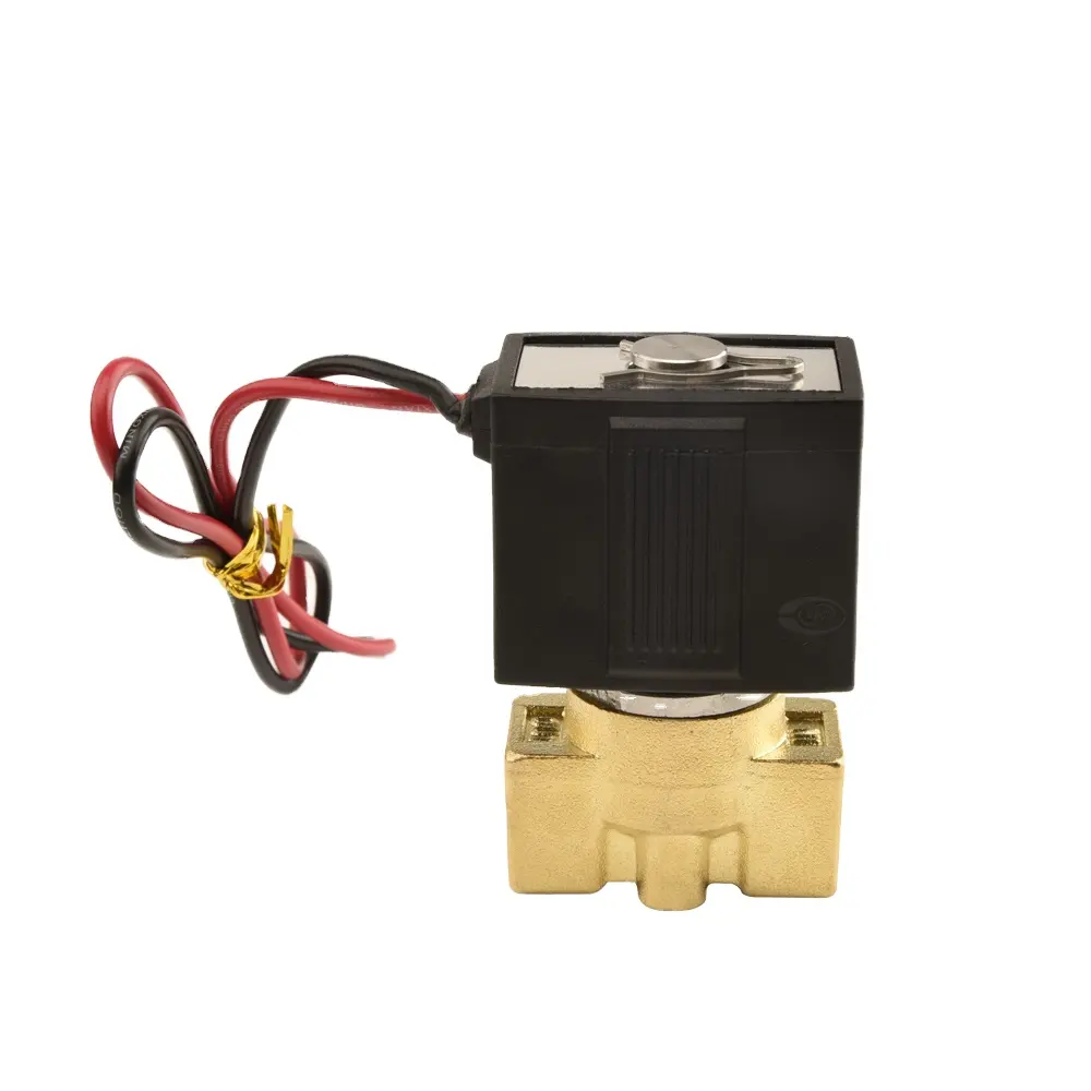 VX2120-08 2/2 Way 12 volt DC Normal Closed Direct Acting High Temperature Brass Solenoid Valve