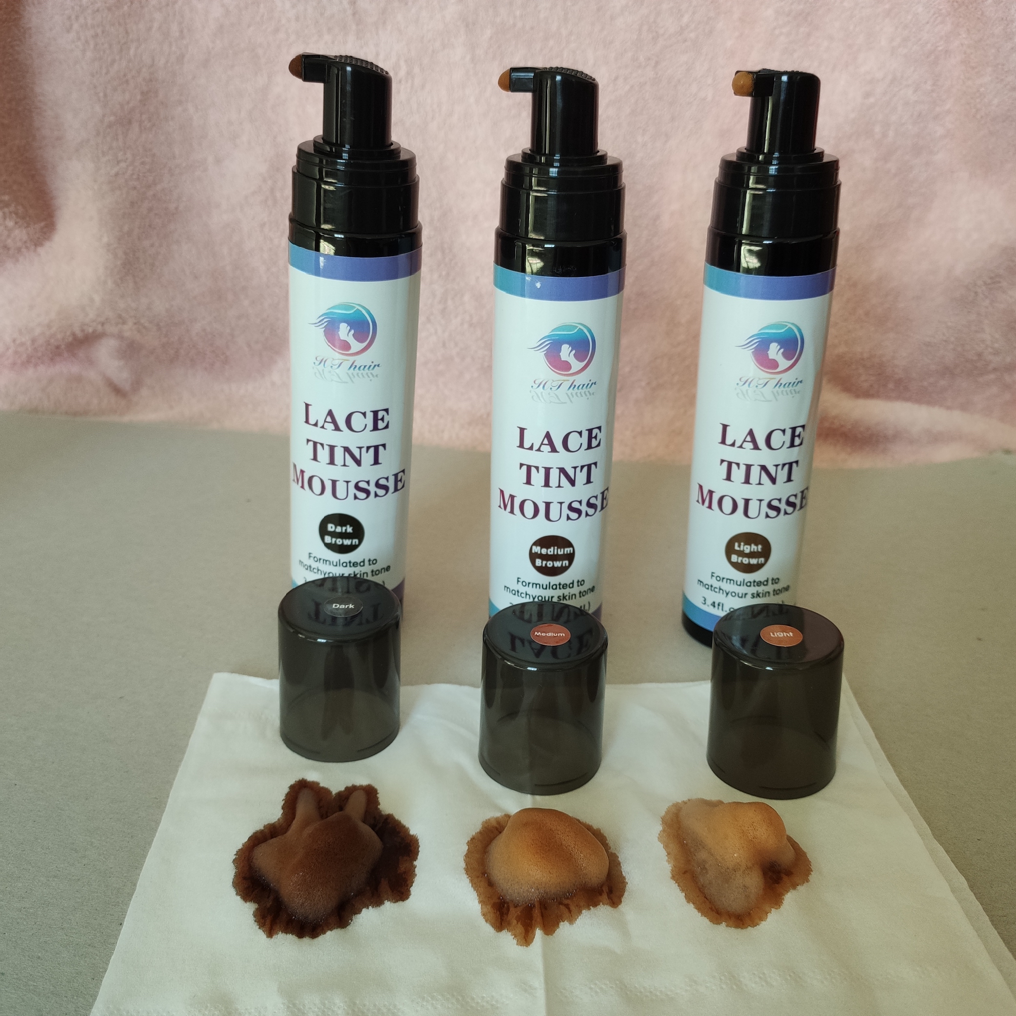 Mousse teinte dentelle