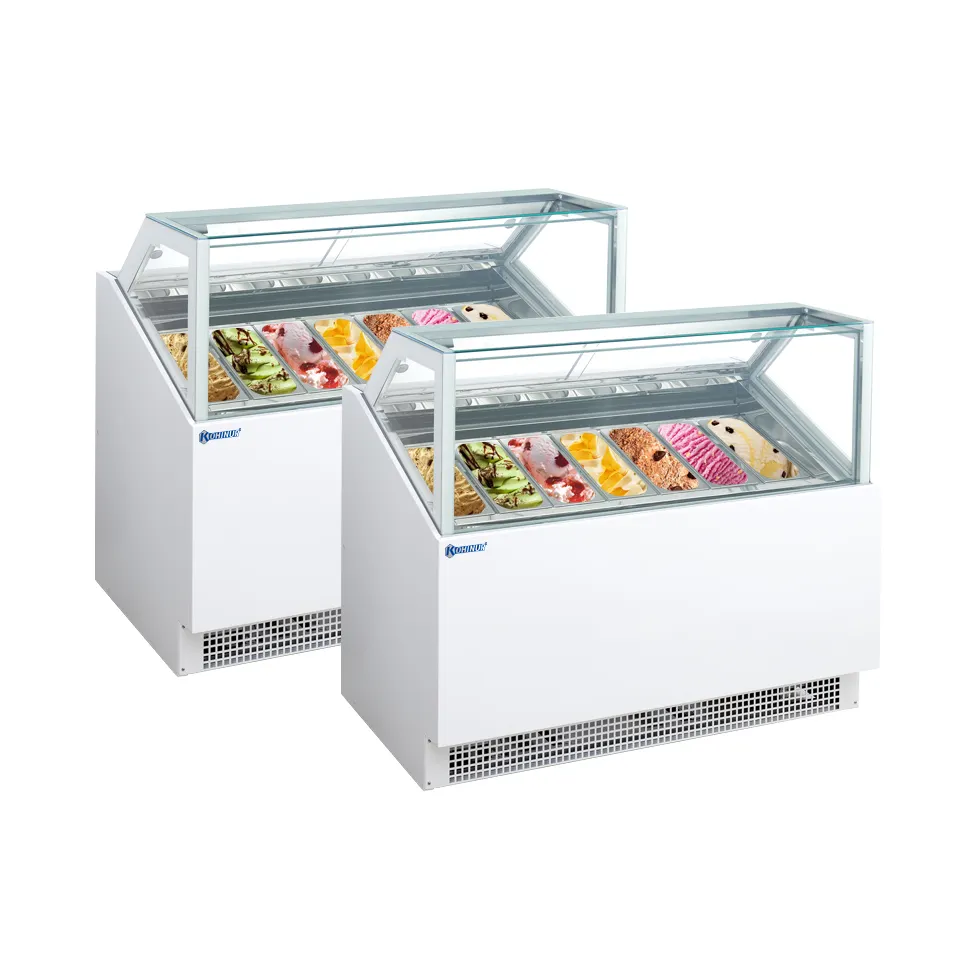 Belnor/Kohinur máquina pequena da vitrine do congelador da exposição do refrigerador do gelado da vitrine do fabricante