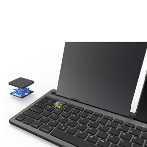 OEM定制BLE便携式无线平板手机键盘，带凹槽，适用于IOS安卓视窗iPad iPhone - Product Image 3