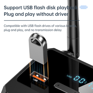 蓝牙5.3数字显示音频接收器无线蓝牙音频适配器 - Product Image 6