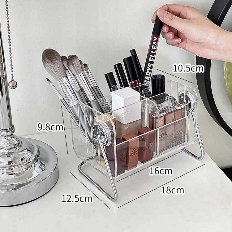 Wrought iron shelf compartment storage box