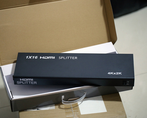 HDMI Splitter 1*16 uno HDMI 1.4 V entrada de señal dividida para ocho HDMI 1.4 V dispositivos del fregadero HDCP protocolo 1.3 compatible