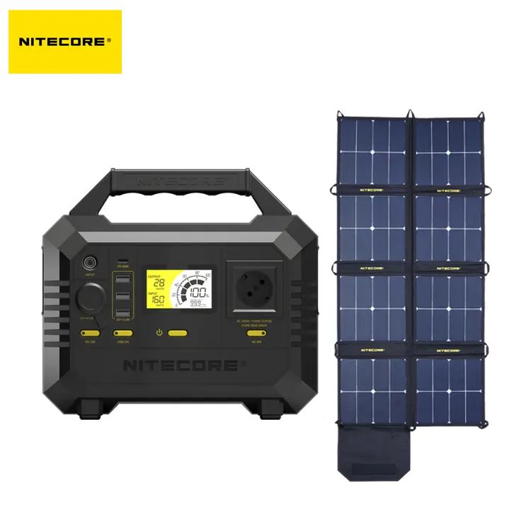 Bộ Máy Phát Điện Cắm Trại Năng Lượng Mặt Trời NITECORE NES500 500W, Trạm Sạc Pin Ngoài Trời Di Động