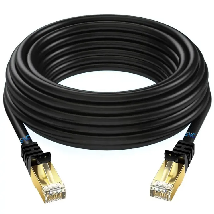 Cable Ethernet CAT8 de 100 pies y 40Gbps, 550MHz, RJ45, CAT 6, Gigabit, LAN, compatible con consolas de juegos, enrutador de TV inteligente