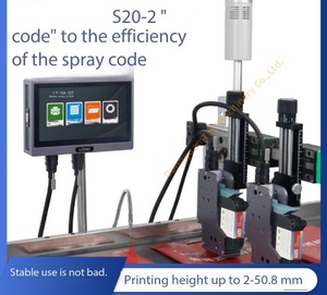 Impresora de inyección de tinta de doble cabezal de fuente grande de 50mm para codificación de fecha, caja de papel, bolsa de impresora de inyección de tinta - Product Image 3