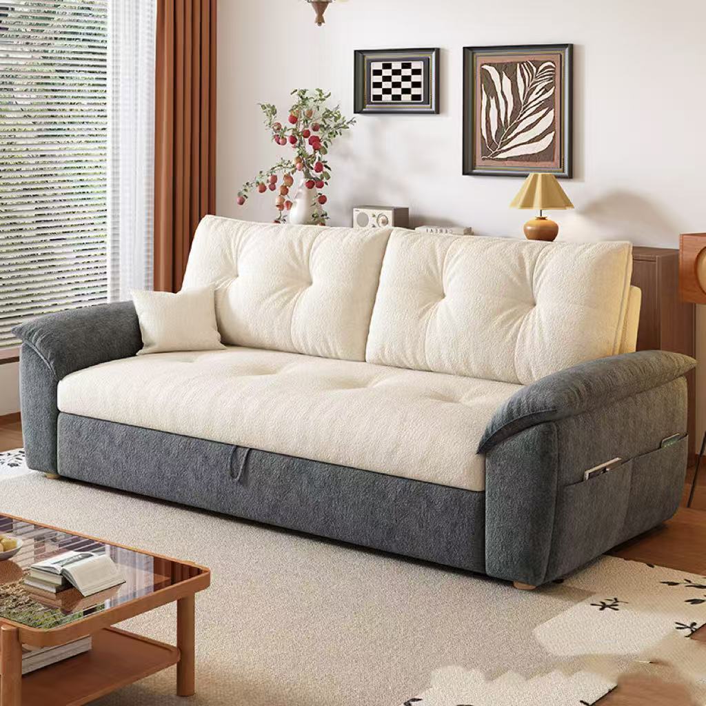 Blanc et gris foncé