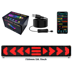 RGB flexible LED Dämon Eye Display Windschutz scheibe Smart App Control Scrolling LED Wide Devil Eye für LKW-Brille - Product Image 6