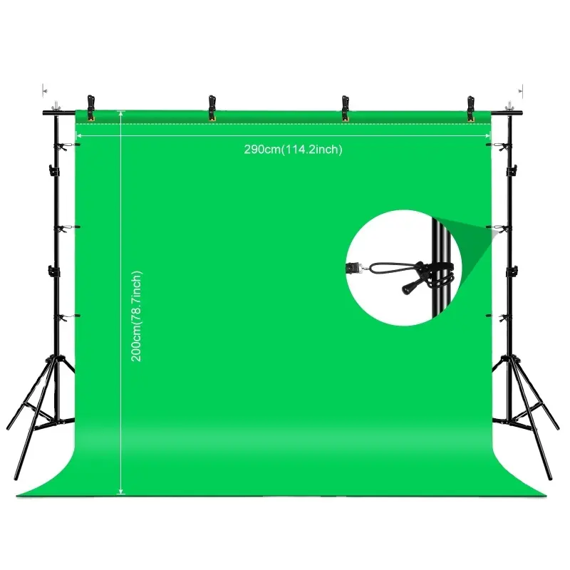 Prezzo di fabbrica a buon mercato PULUZ 2.9x2m foto Studio supporto sfondo Stand sfondo traversa traversa Kit staffa foto Studio sfondo