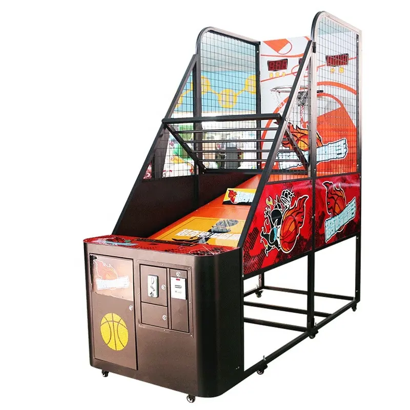 Máquina arcade de tiro de baloncesto callejero de alta calidad clásica que funciona con monedas AMA, máquina de tiro de baloncesto para adultos