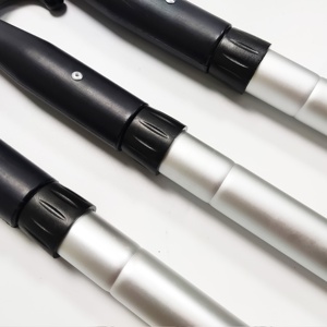 <strong>4</strong> Meter <strong>3</strong> Sections US Thread and European <strong>Taper</strong> Multi Purpose Aluminum Telescopic Extension Pole Received hook - Product Image 6