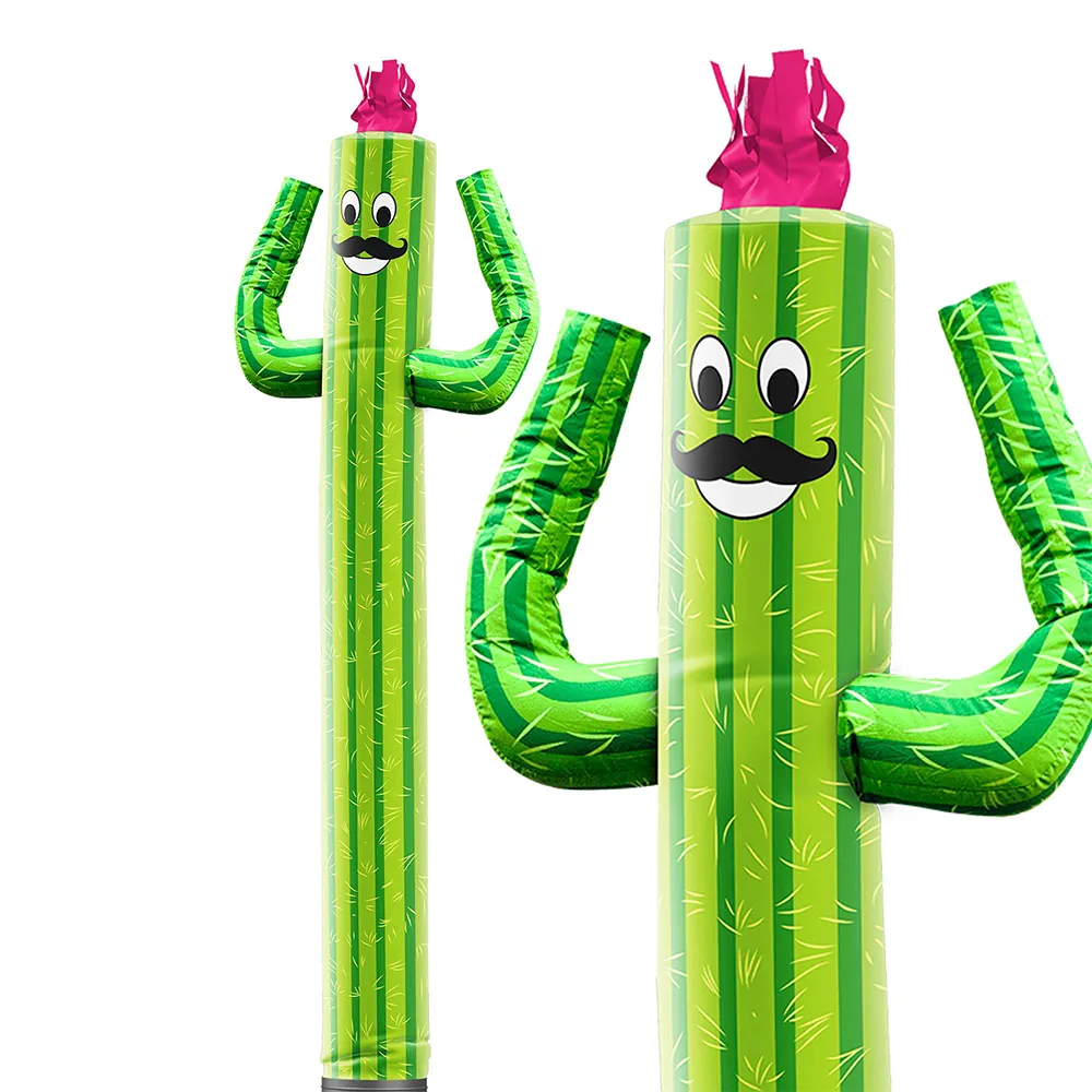 Populaire Custom Lange Gekke Zwaaiende Dansende Buis Man Cactus Opblaasbare Lucht Danser Voor Promotie