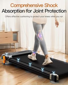 Tapis roulant de sport moderne à domicile avec test de fréquence cardiaque sans fil Type de conduite mécanique - Product Image 5