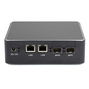 SFP NETWORK-Mini ordenador J1900 X86, barebone, color negro