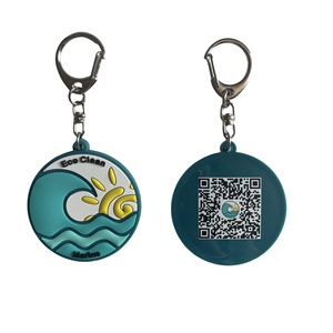 Customized logo Key Rings QR <strong>Code</strong> Keychain Keyrings Pvc Rubber Key Ring Design Your Own logo Key Chain - Product Image 2