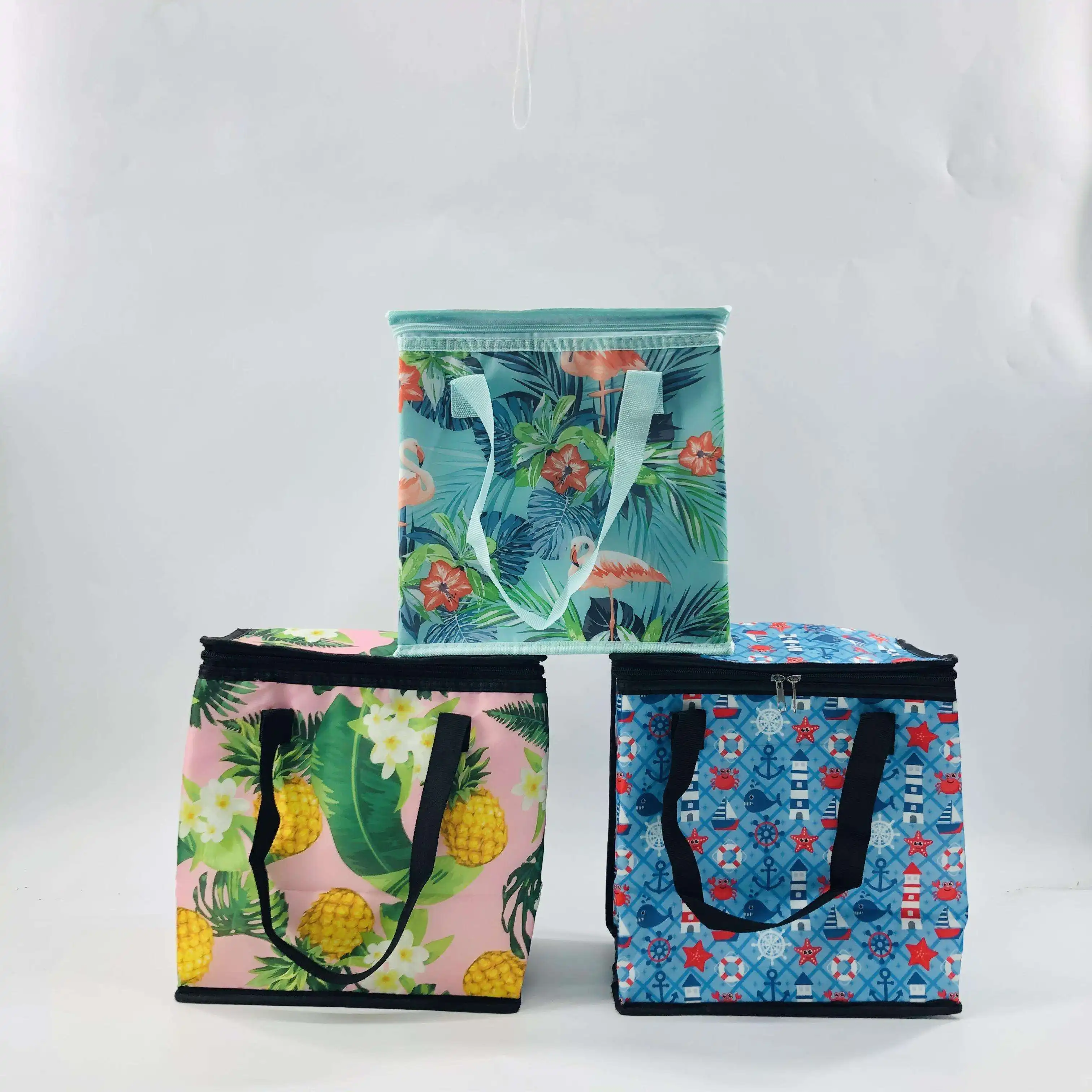Großhandel maßge schneiderte Outdoor-Picknick tasche 600D Polyester tragbare Lunch Cooler Lunch Bag für Kinder