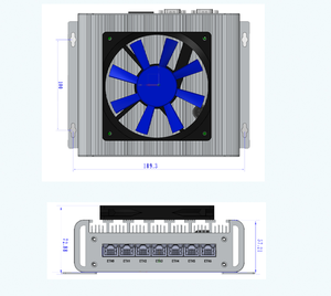High Performance Edge Intelligent Connected <strong>Computer</strong> <strong>Solution</strong> WS-PDN-806-7 Jetson GPU Is the Core 7 Ethernet Ports - Product Image 6