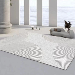 Modern el düğümlü ve makine yapımı halı oturma odası için toptan yıkanabilir geri dönüşümlü kaymaz leke dayanıklı - Product Image 6