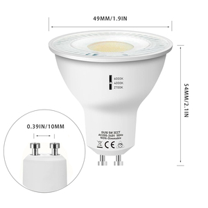 หลอดไฟ GU10 LED 5W 550LM หรี่แสงไม่ได้120 ° สปอตไลท์40W หลอดฮาโลเจนสำหรับใช้แทนในครัว