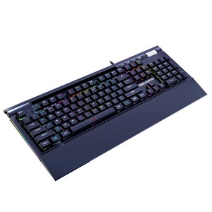 ESGAMING 104 teclas ordenador PC teclados ergonómicos RGB retroiluminado impermeable Teclado mecánico para juegos teclado con reposamuñecas