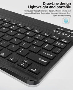 Teclado personalizado teclado compacto tastatur ultra fino Slim Abs clavier klavye <span class=keywords><strong>bluetooth</strong></span> teclados para tablet pc