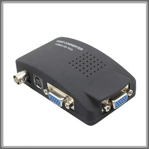 High Resolution <strong>BNC</strong> to VGA Converter Video S-Video Adapter Cable CRT/<strong>LCD</strong> <strong>Monitor</strong> Digital Switch Box for CCTV Camera DVD DVR PC - Product Image 2
