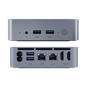 OUMAX-N100/N95 MINIPC portatile casa ufficio affari doppia porte di rete Host Computer Intel N95 Quad Core 16GB SSD Dual per HD - Product Image 2