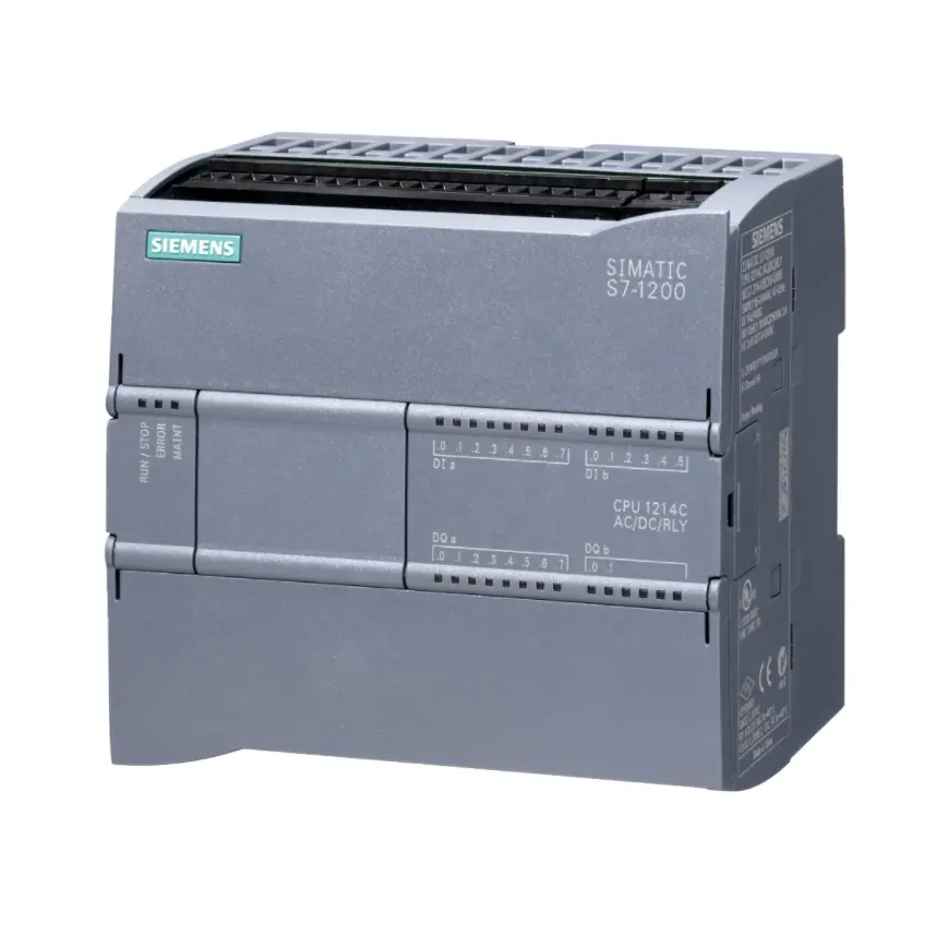 Siemens PLC S7 1200 modulo CPU AC/DC/Relay 14DI/10DQ/2AI muslimatic S7-1200 CPU 1214C