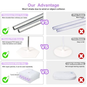 מתכווננת 15 סעיף סיב מוט סיבי פחמן מעמד קשת עם מים מילוי קטעי מים משאבת knotter נקודה דבק ערכת בלון קשת דבק - Product Image 5