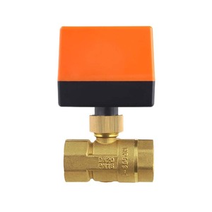 3线2-punkt控制电动球阀DC12V DC24V AC220V控制T型三通电动来样定做 - Product Image 3