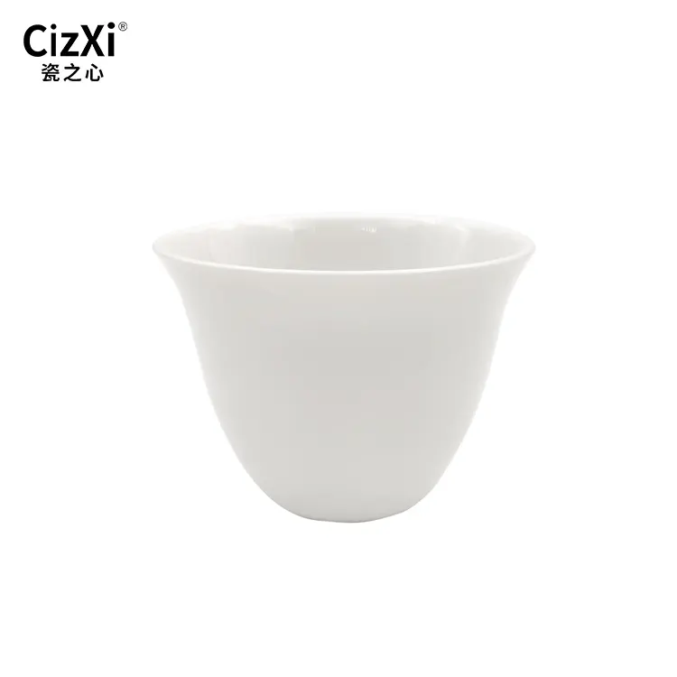 Gevulde Groothandel Custom Print Mode Witte Keramische Thee Koffie Arabisch Cawa Cups