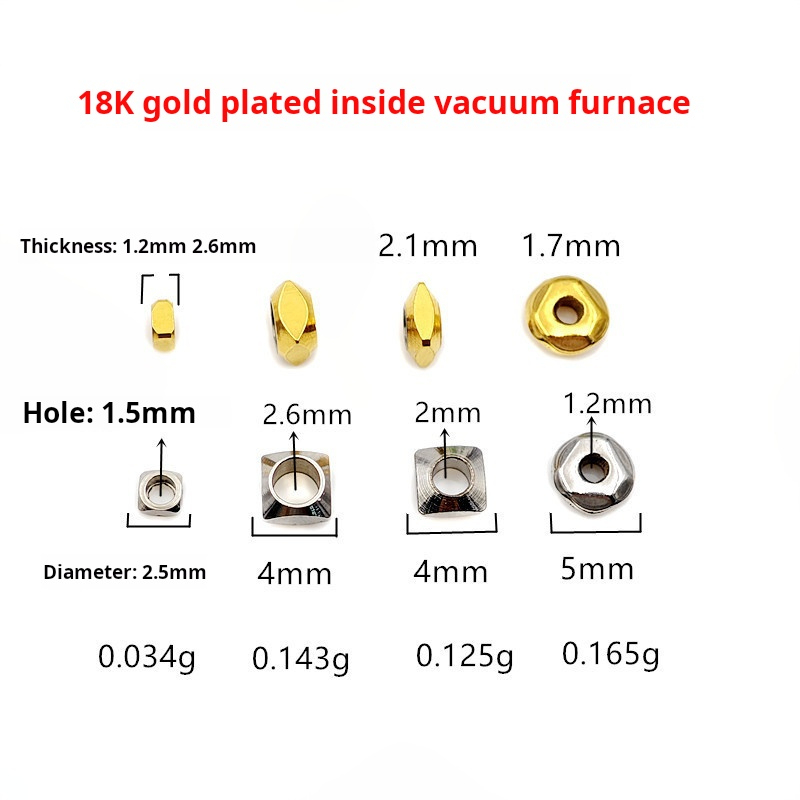 Placage à l'or sous vide