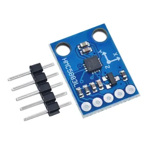 Módulo de sensor de magnetómetro de brújula de triple eje HMC5883L, 3V-5V, de tres ejes, para Arduino