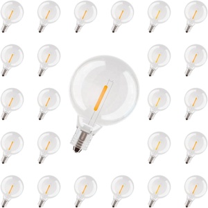 屋外ストリングライト用JESLEDLED電球E12ネジベース1W飛散防止エジソン電球G40 5WETLに相当する交換用電球 - Product Image 1