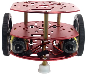 Мини 3 слоя круглый робот шасси комплект 2WD с двигатели постоянного тока - Product Image 1