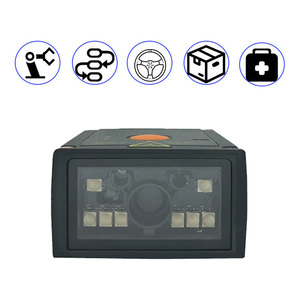 Escáner de matriz de datos de alta velocidad industrial con logotipo Costom, transportador Ethernet, Detección automática, escáner de código de barras 1D 2D, escáner fijo