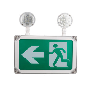 Canada IP65 thời tiết màu xanh lá cây chạy người đàn ông khẩn cấp dấu hiệu <span class=keywords><strong>Exit</strong></span> Combo đơn vị - Product Image 1