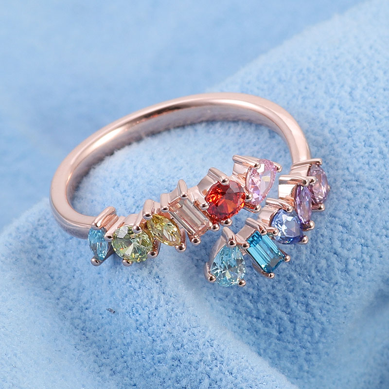 แหวนเพชรโมอิสซาไนต์ทองคำแท้ 18K