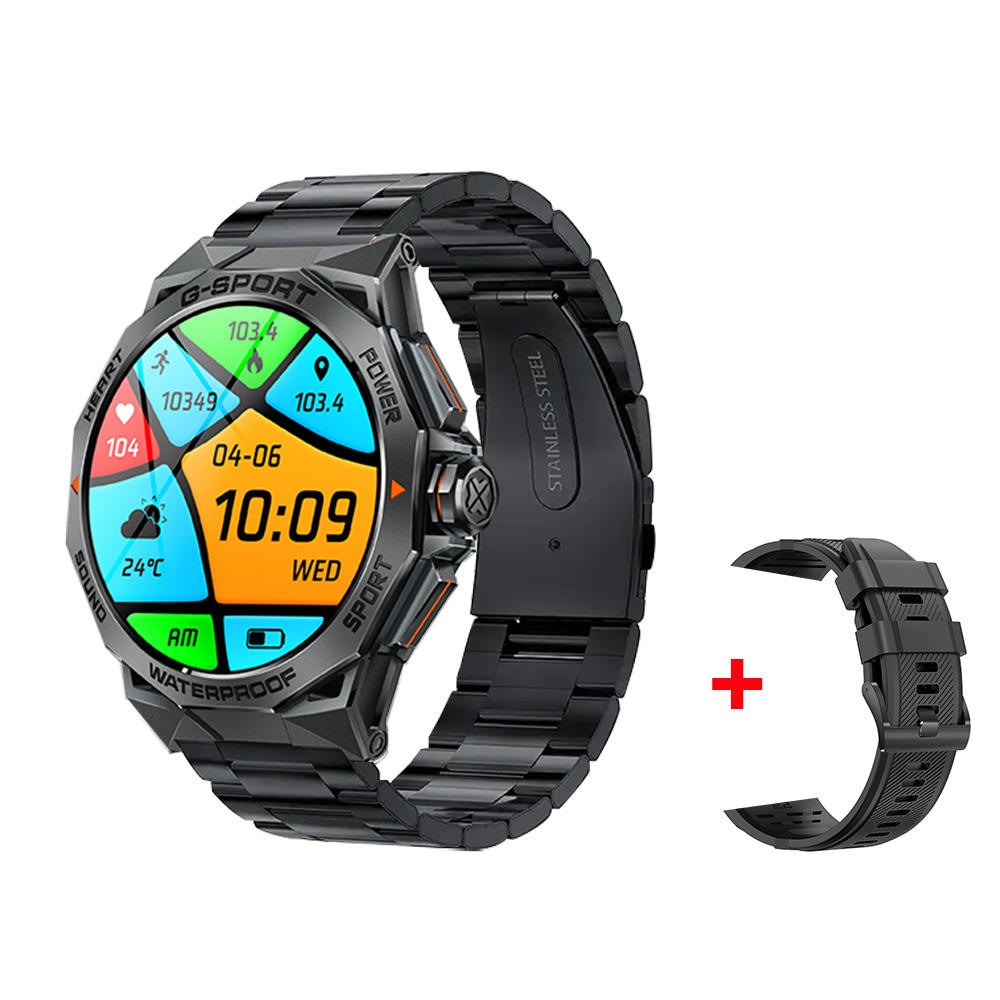 Black Steel+ black silicone