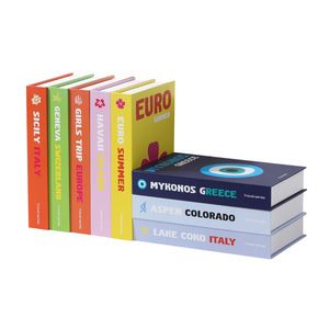 Popular Simulation <strong>Books</strong> DIY Assembly Folding <strong>Books</strong> Model Props Travel Series Coffee Table Study Creative Decoration <strong>Book</strong>