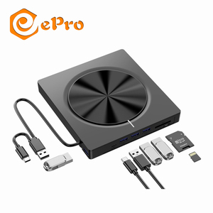 7合1 EDD30 V2外部DVD驱动器类型-C USB3.0光学光盘-RW DVD-RW刻录机刻录机托盘免费驱动器，适用于Wins笔记本电脑 - Product Image 2