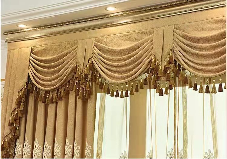 Brown valance