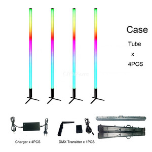 Açık 360 derece DMX kontrol tüp RGB Led tüp piksel kablosuz pil IR kontrolleri Dj disko olaylar sahne zemin ışık - Product Image 5