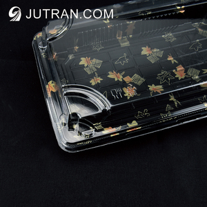 Tùy chỉnh sang trọng Sushi Hộp bao bì dùng một lần Sushi <span class=keywords><strong>container</strong></span> với nắp để đi Sushi khay - Product Image 4