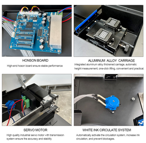 DTG打印机双XP600 i1600A1打印头数字纺织打印机t恤印刷机紫外纺织墨水A2 DTG打印机 - Product Image 6