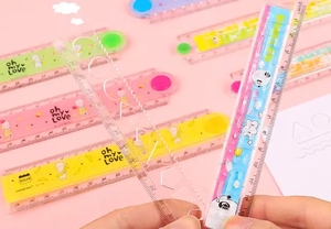 カスタムプラスチックスケール定規学校の学生の教育のためのステッカー付きの実際のサイズの定規 - Product Image 4
