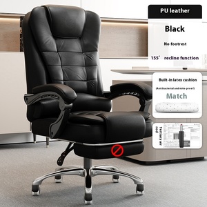 Ergonomische Moderne Designlift Bureaustoel Voor Thuisgebruik Comfortabele Rugleuning Voor Lang Zitten Gemaakt Van Synthetisch Leer - Product Image 6