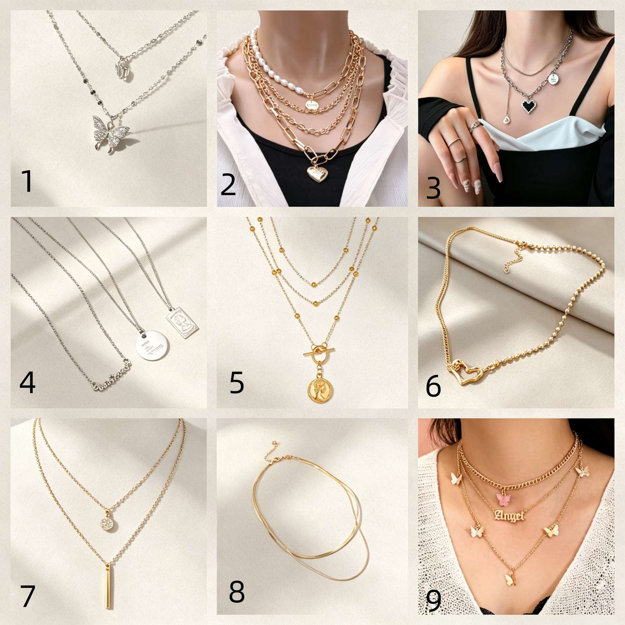 Collier 1 à 9