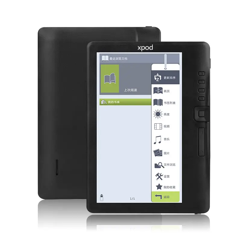 Xpod Pembaca Ebook 7 Inci, BK-7019 Layar TFT 8Gb Non Sentuh